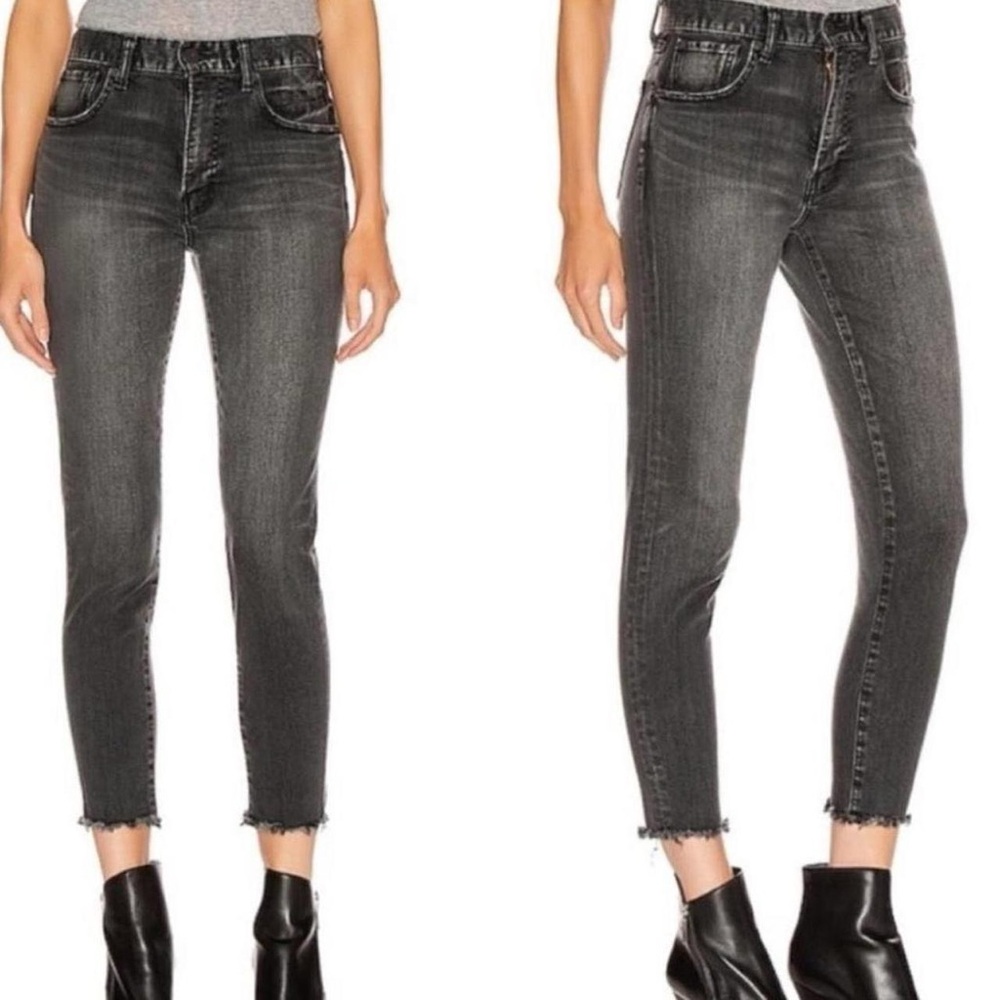 Moussy Black Skinny Jeans High-Rise Stretch